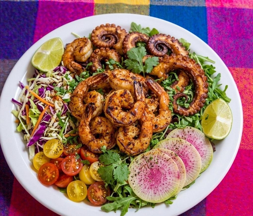 Ensalada de Camarón y Pulpo